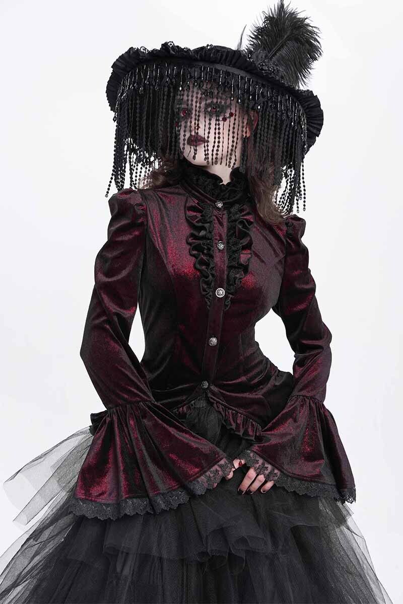 Devil Fashion Bluse Elina Red