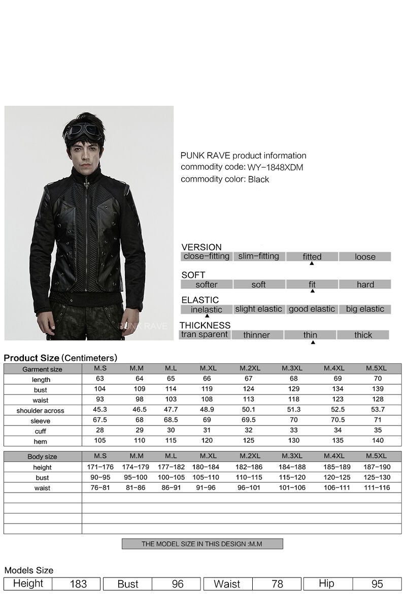 Punk Rave Jacke Onyxus