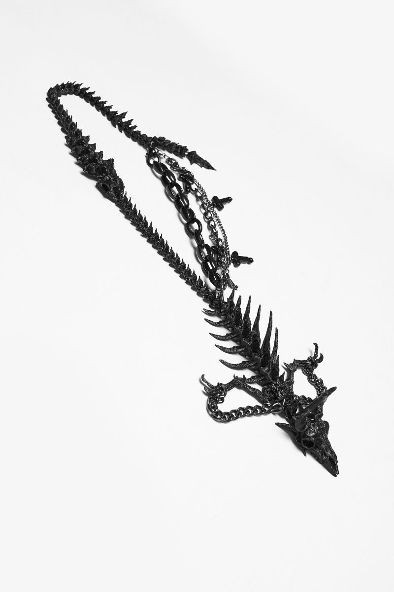 Punk Rave Halskette Dragon Bone
