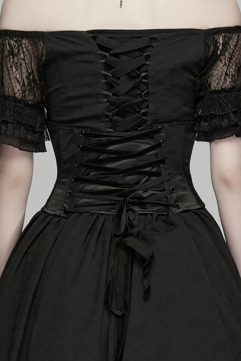 Punk Rave Korsage Noir Eclipse