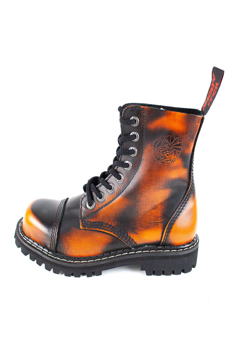 Angry Itch 8 Loch Stiefel Orange Rub Off