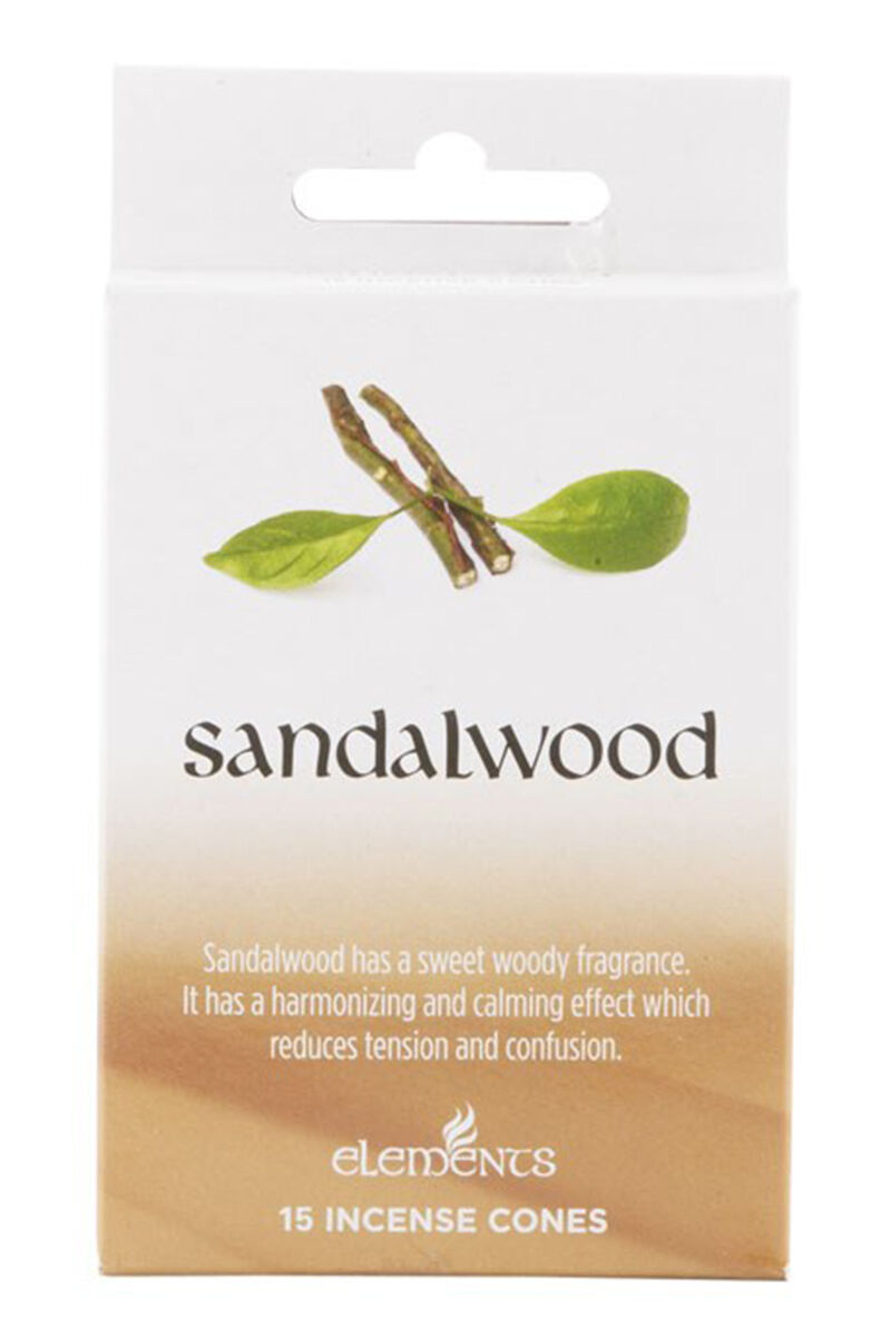 Elements Räucherkegel Sandalwood