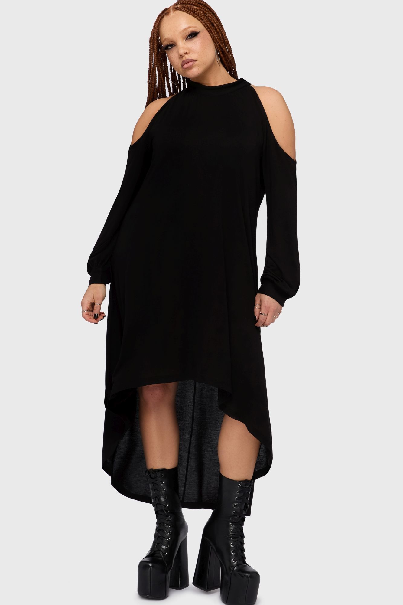 Killstar Kihilist Kleid Cold Obsidienne