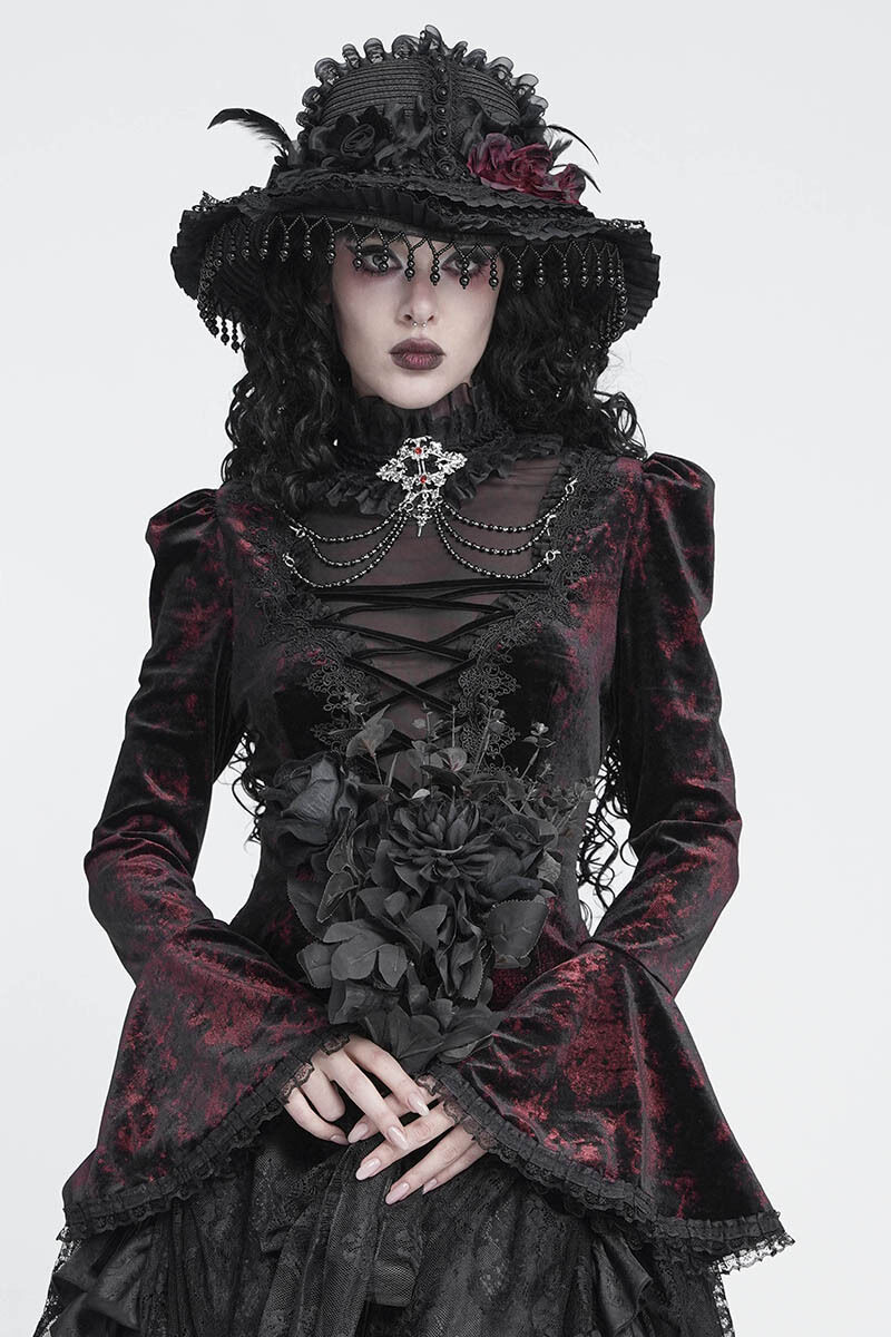 Devil Fashion Longsleeve Eveline’s Requiem Red