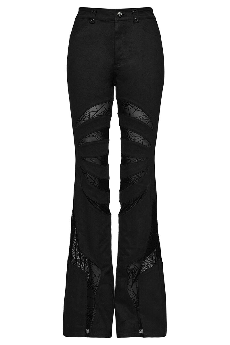 Punk Rave Schlaghose Black Widow