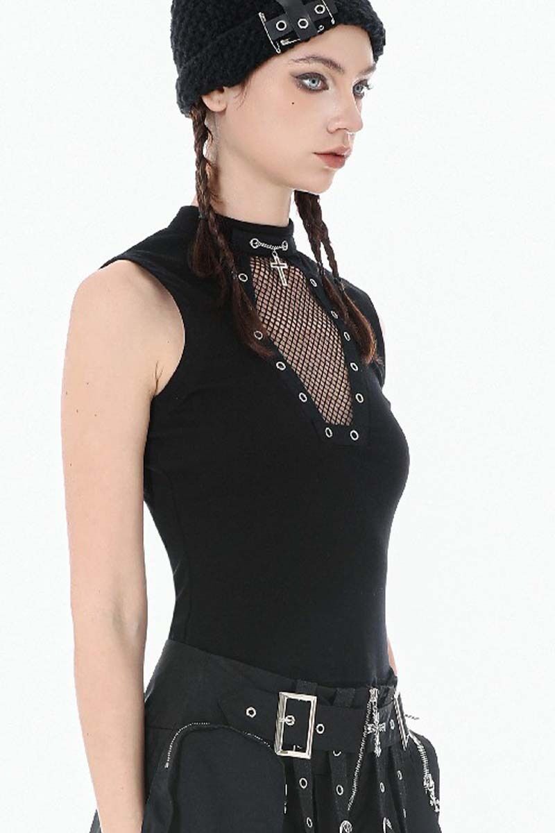 Dark In Love Top Sheer Coffin