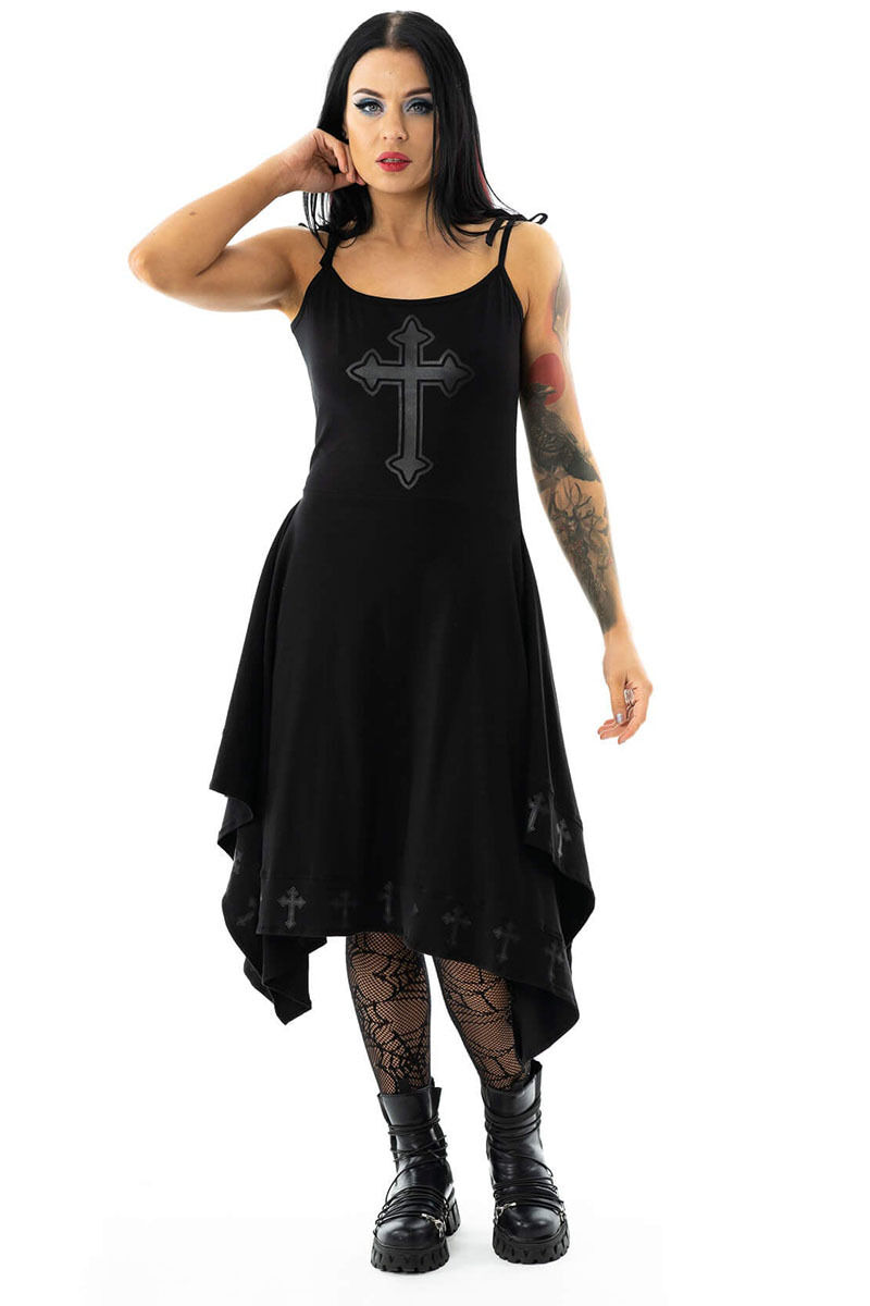 Poizen Industries Kleid Severine Cross