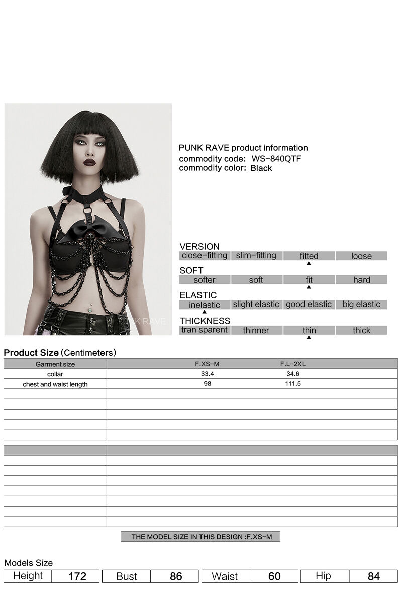 Punk Rave Harness Batcore