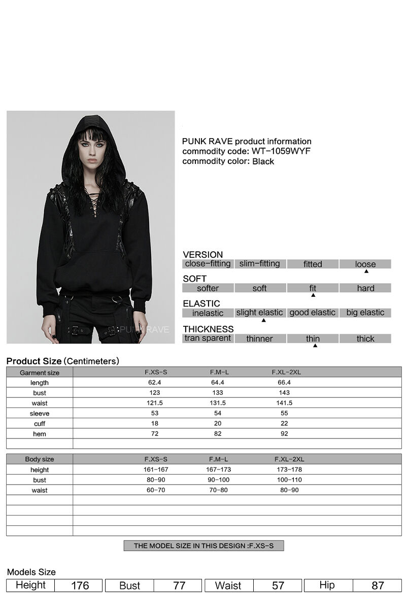 Punk Rave Hoodie Punk Relic
