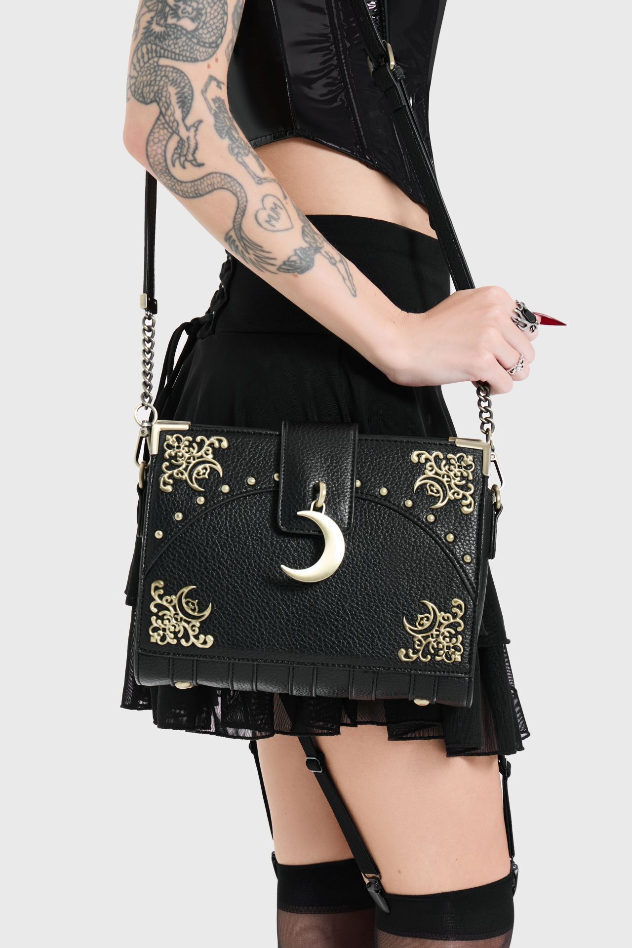 Killstar Tasche Gold Moon Charm