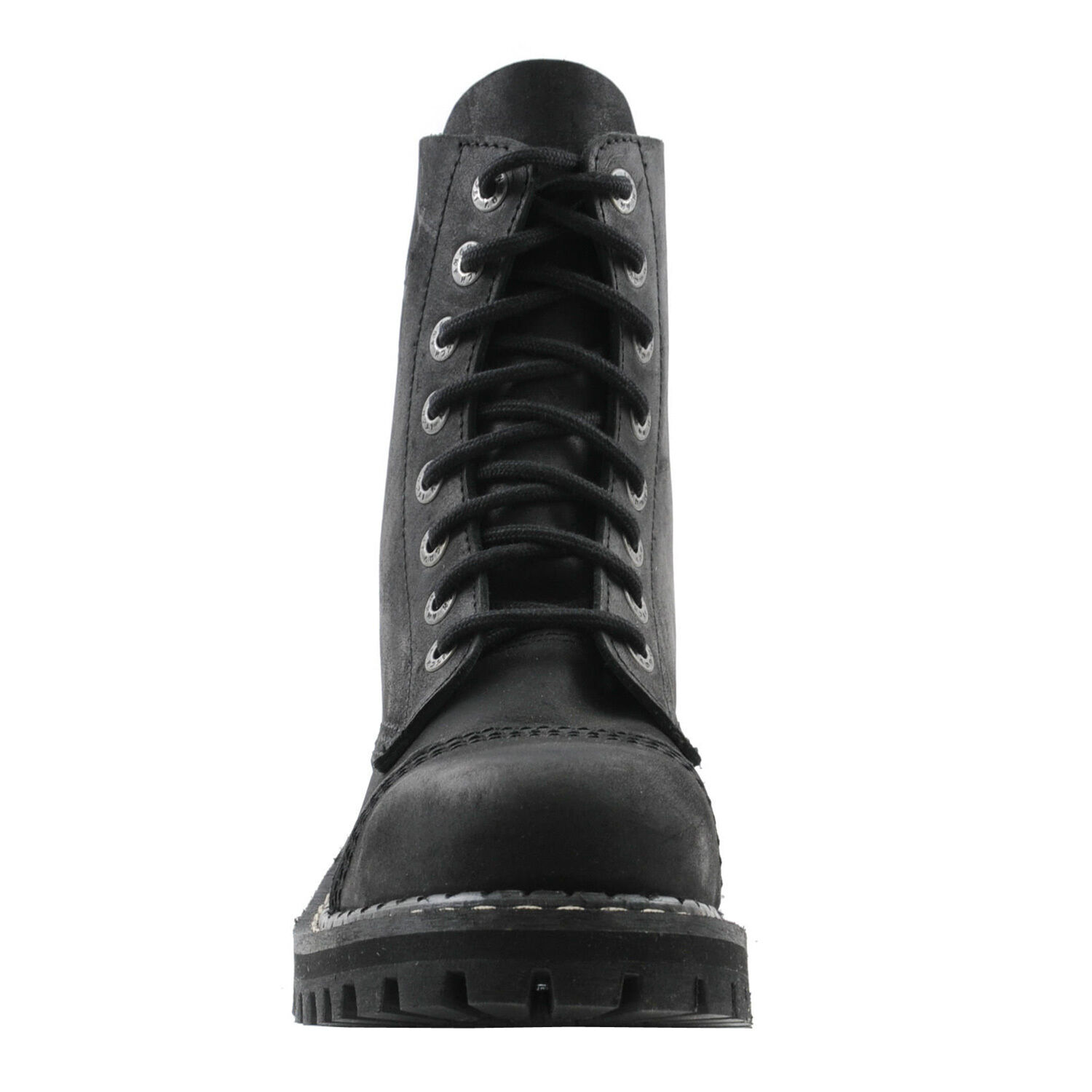 Angry Itch 8 Loch Stiefel Vintage Schwarz