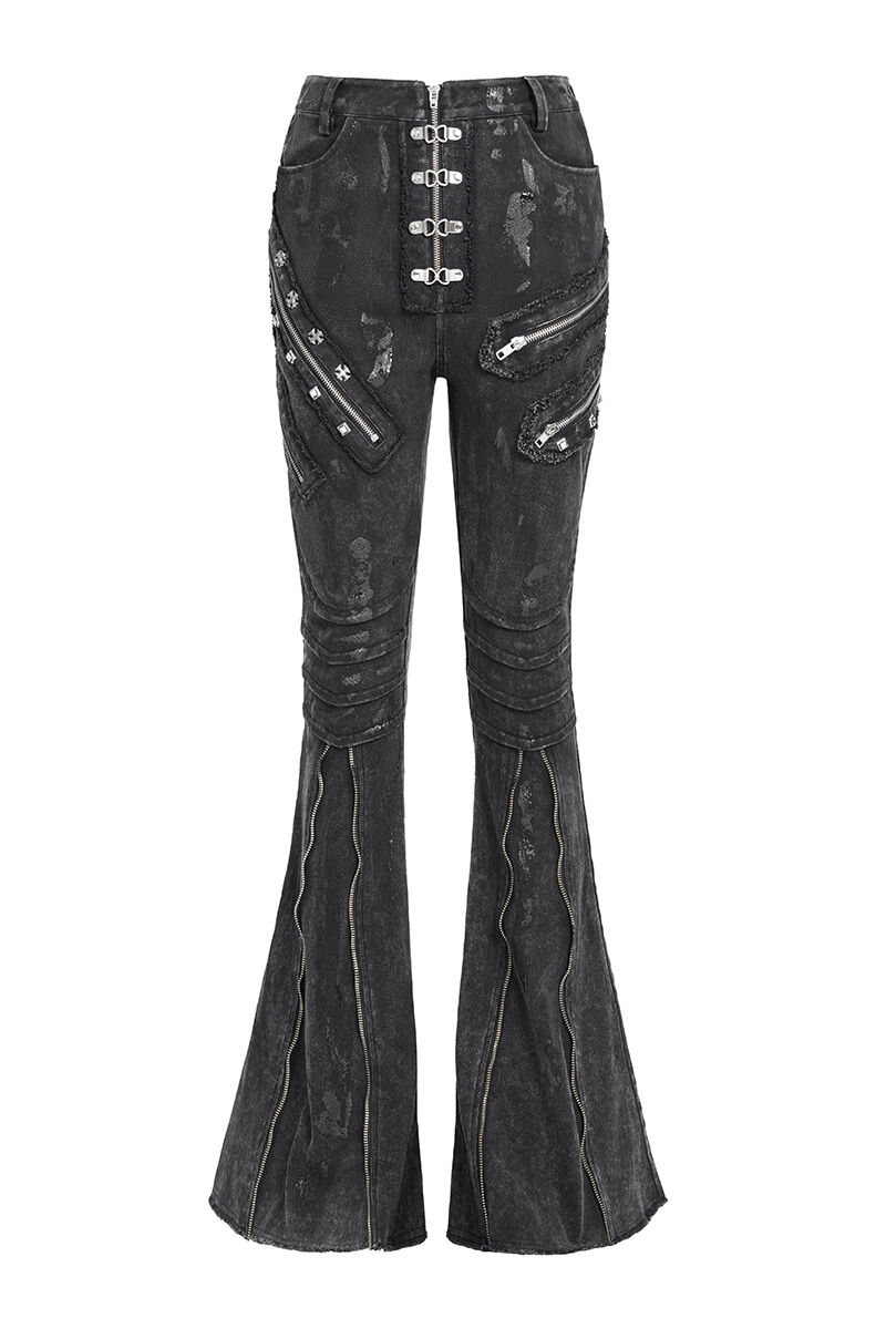 Devil Fashion Schlaghose Ashes & Echoes
