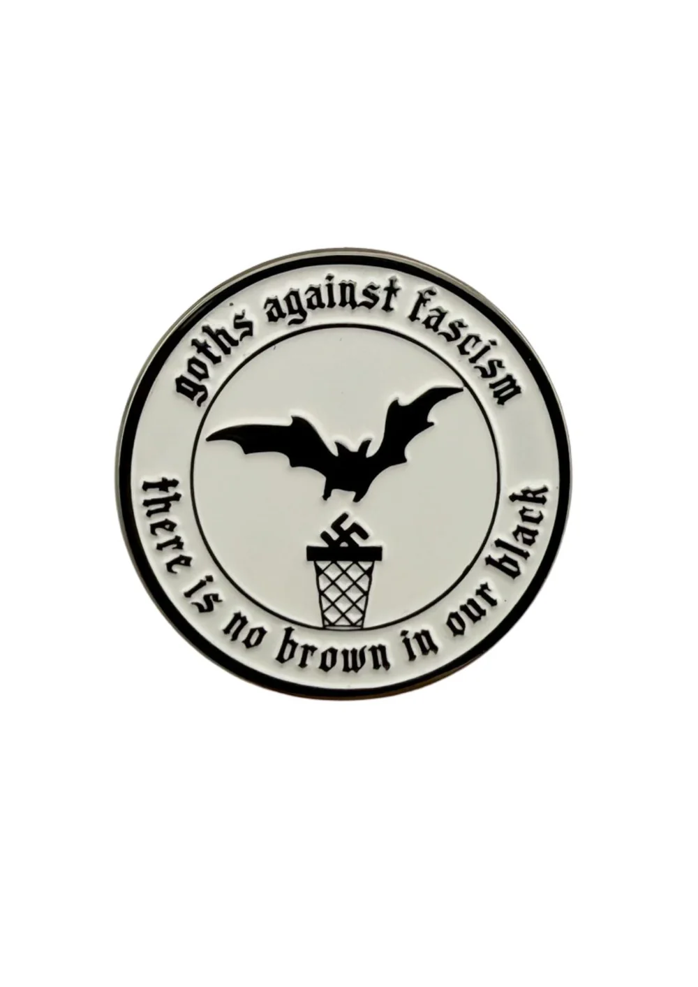 Easure Pin Goth Against Fascism