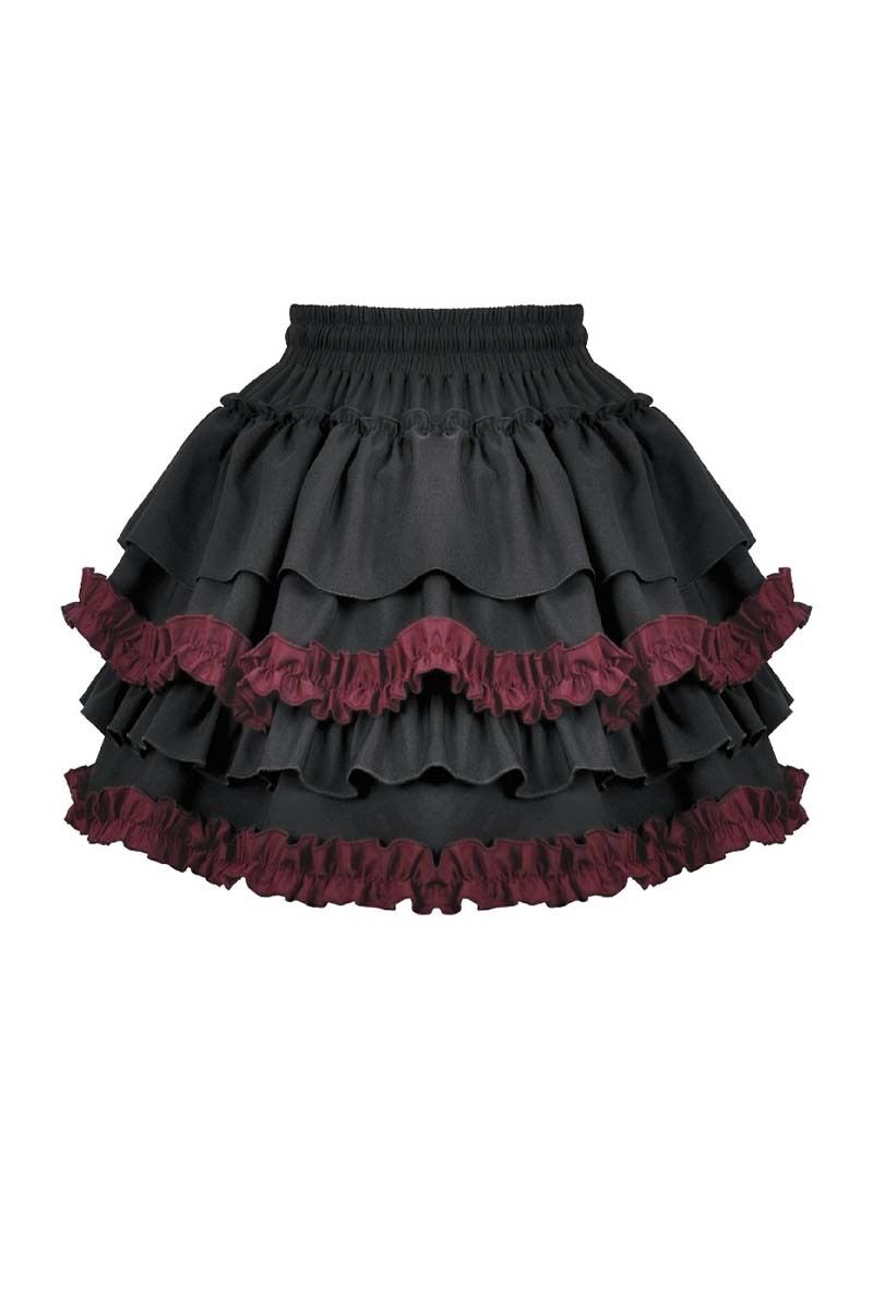 Dark In Love Rock Crimson Ruffle