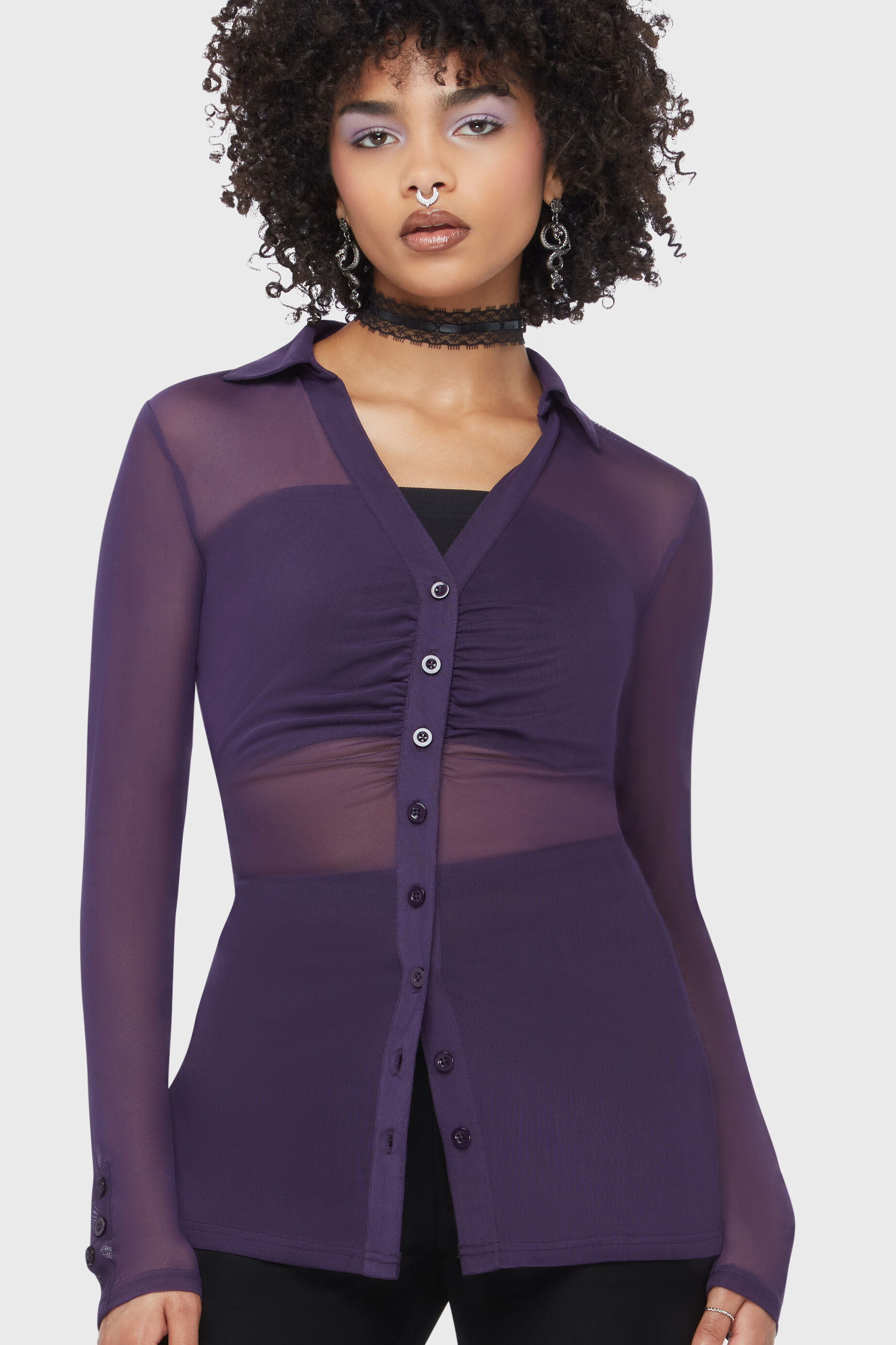 Killstar Bluse After The After Purple