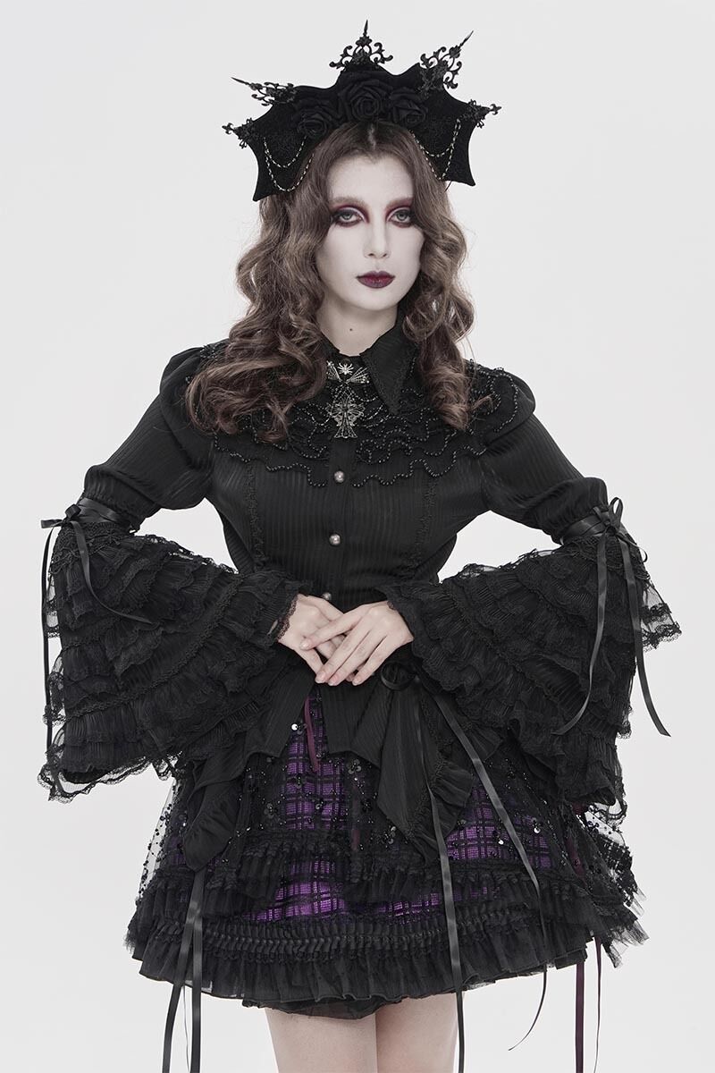 Devil Fashion Bluse Velorielle