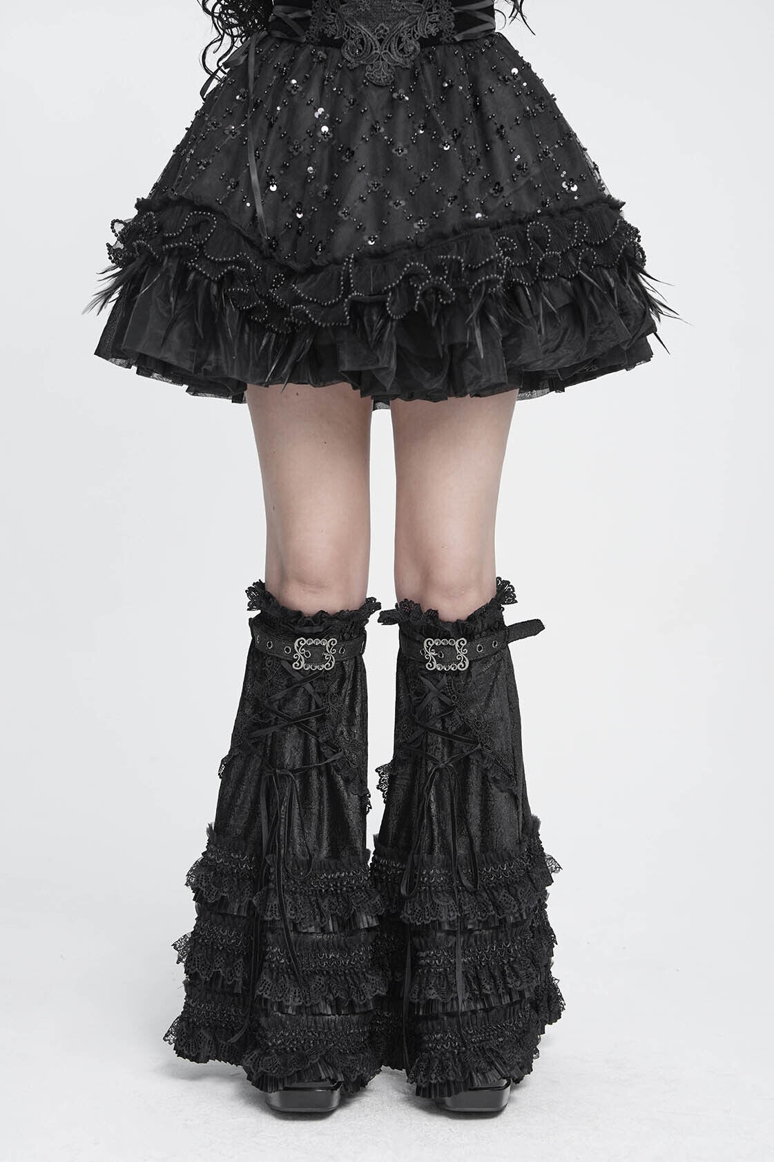 Devil Fashion Beinstulpen Victorian Rhapsody