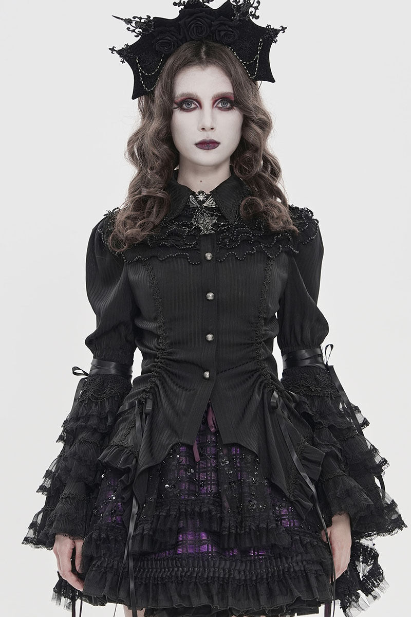 Devil Fashion Bluse Velorielle