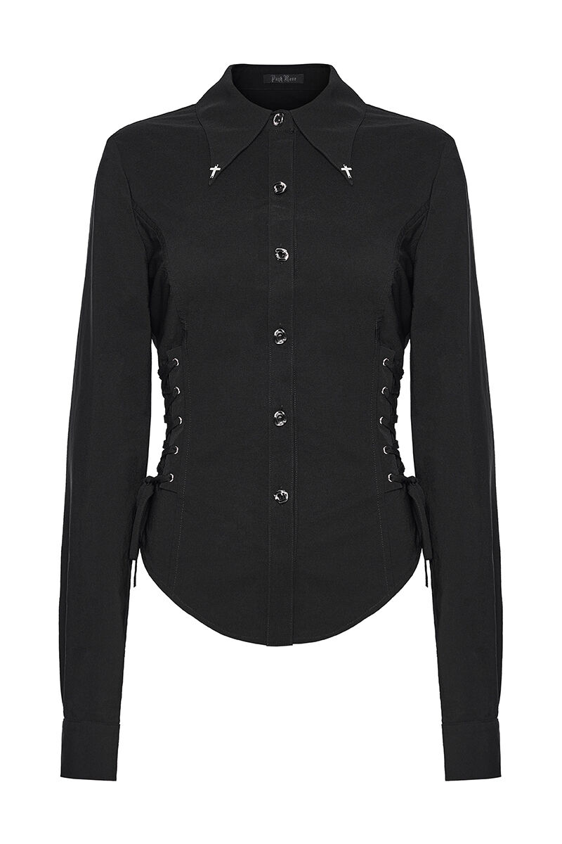 Punk Rave Bluse Noctis Cross