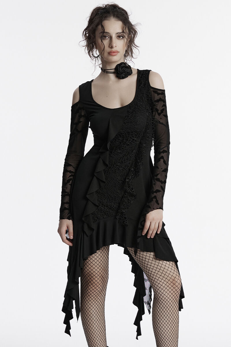 Punk Rave Kleid Bat Ballet