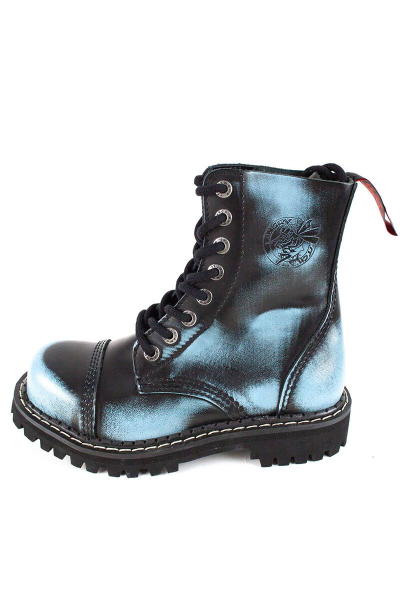 Angry Itch 8 Loch Stiefel Denim Rub Off