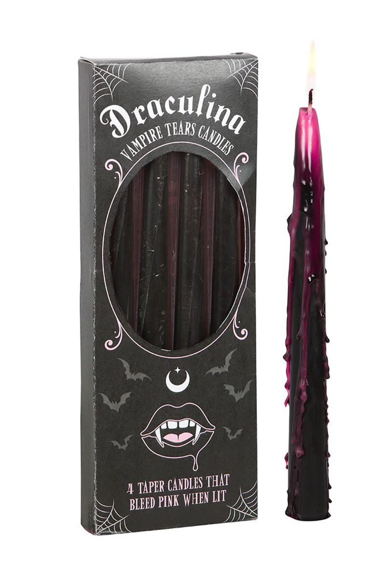 Schwarze Blutkerze Vampire Tears Stab 25cm
