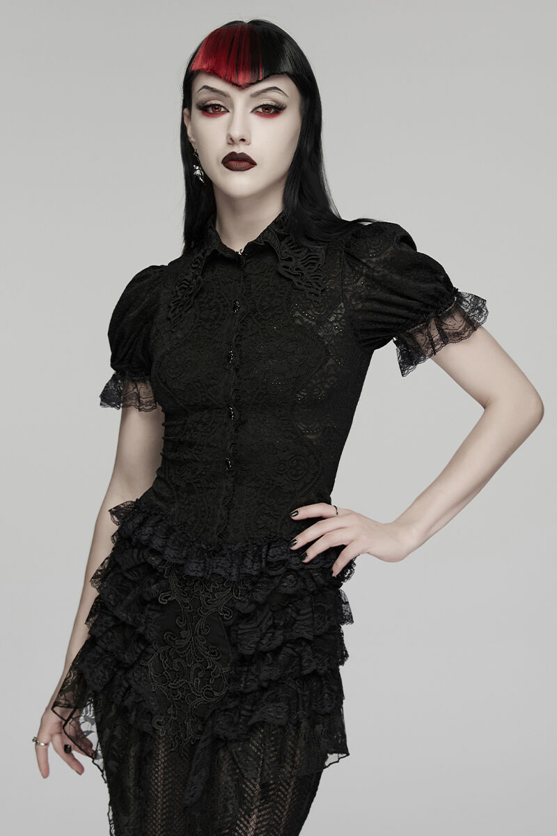 Punk Rave Bluse Lenora Lace