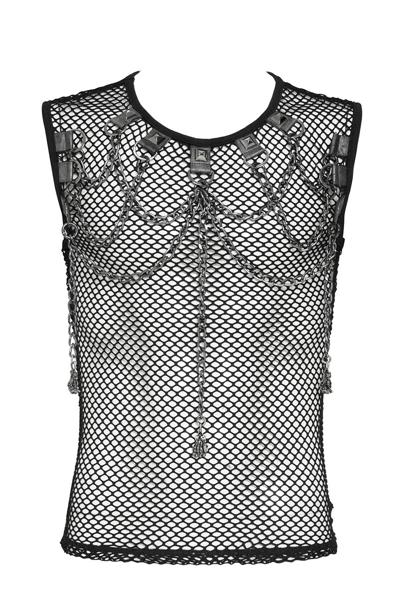 Devil Fashion Top Wild Chain