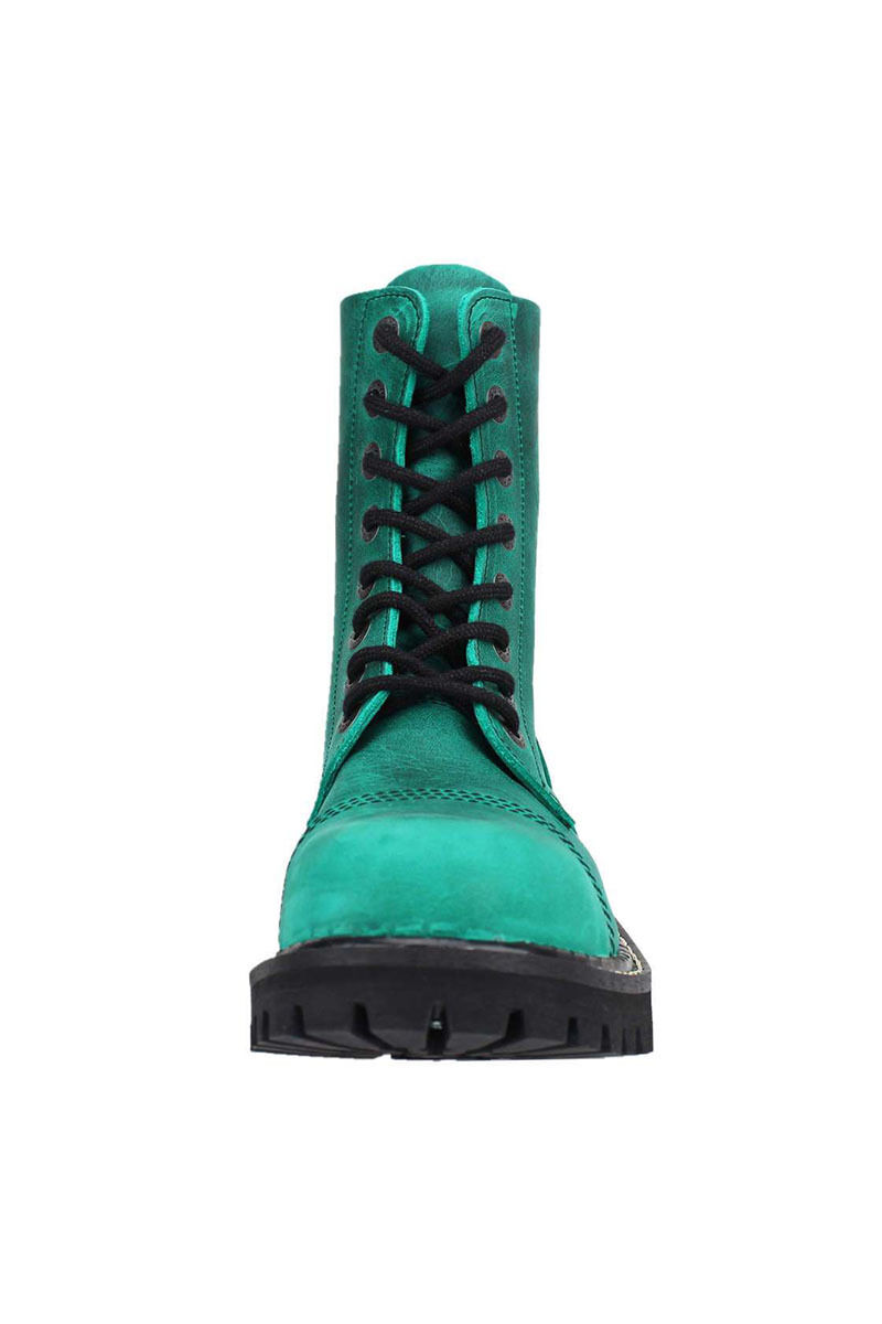 Angry Itch 8 Loch Stiefel Vintage Emerald
