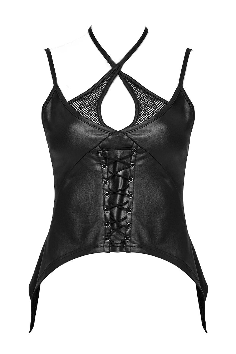 Punk Rave Top Abyssal Mesh