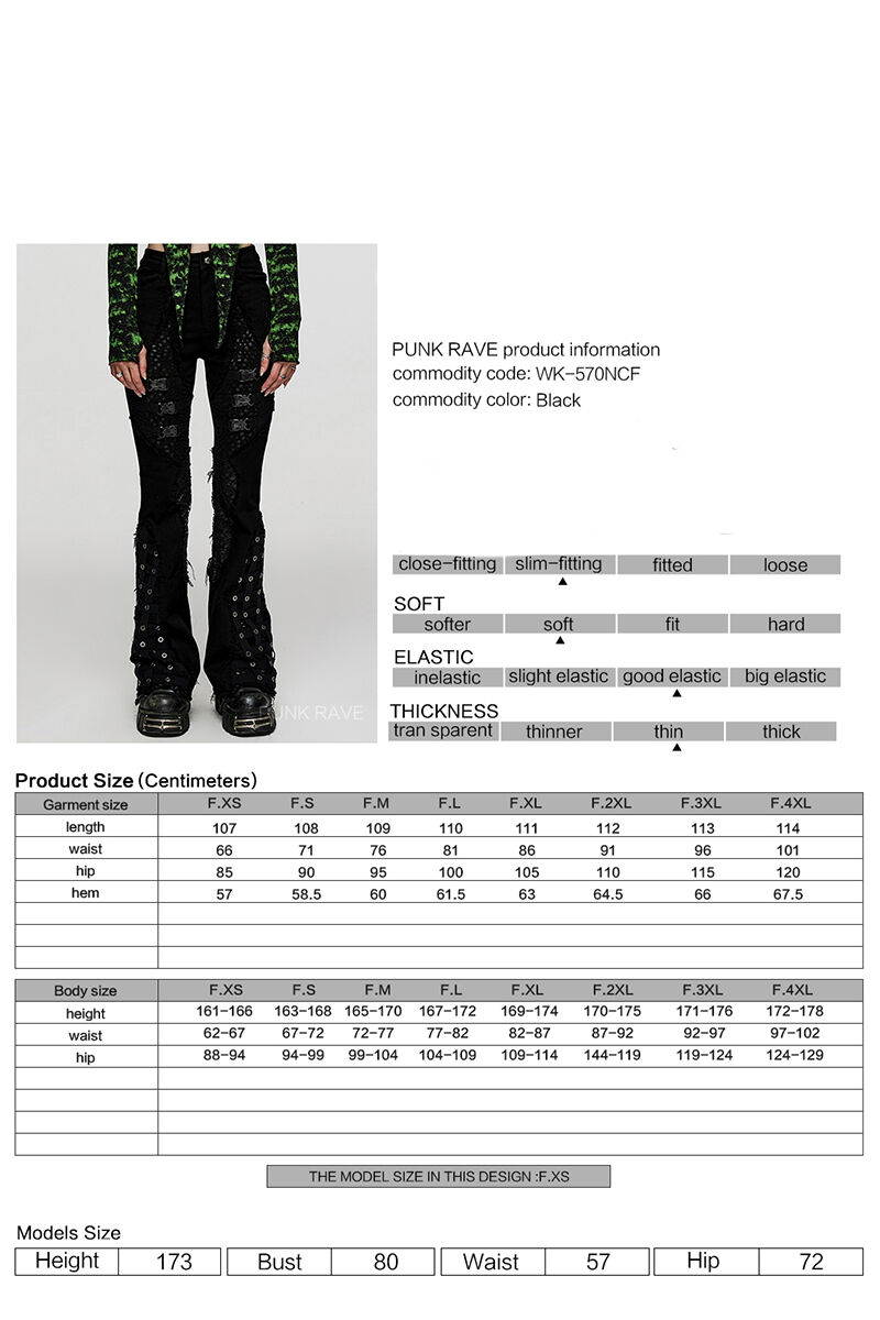 Punk Rave Schlaghose Stranger