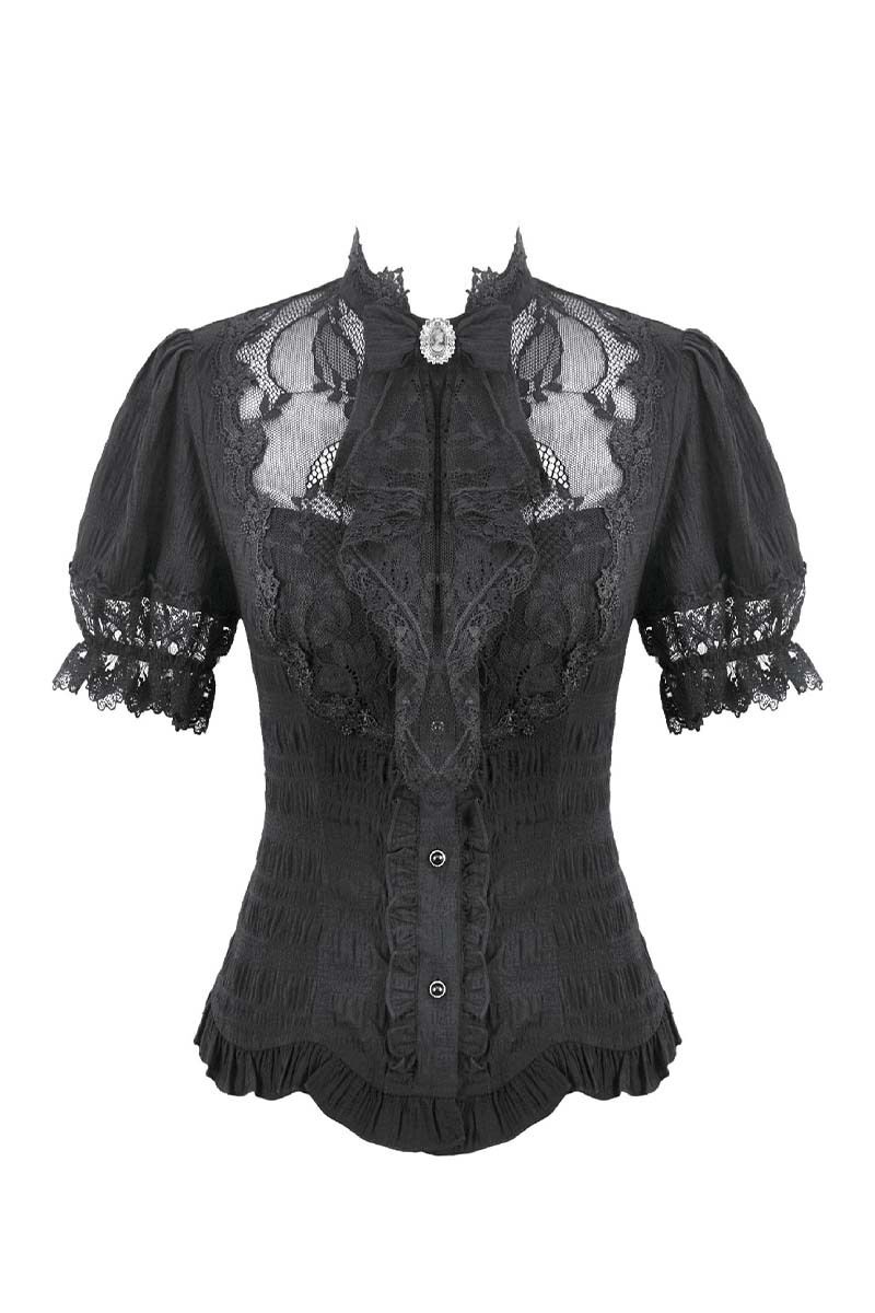 Dark In Love Bluse Ebon Heirloom