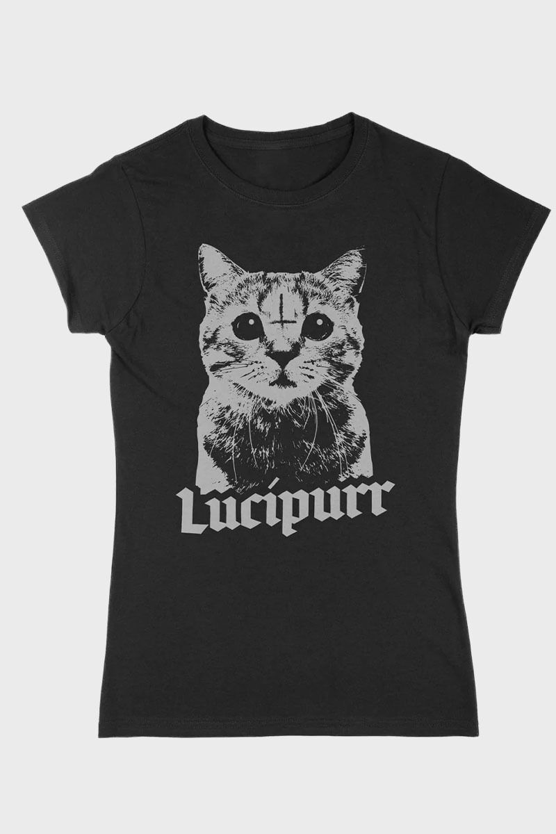 Send Me To Hell Shirt Lucipurr Girlie