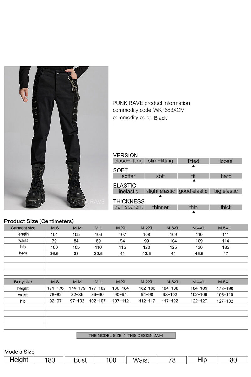 Punk Rave Jeans Dragon Claw