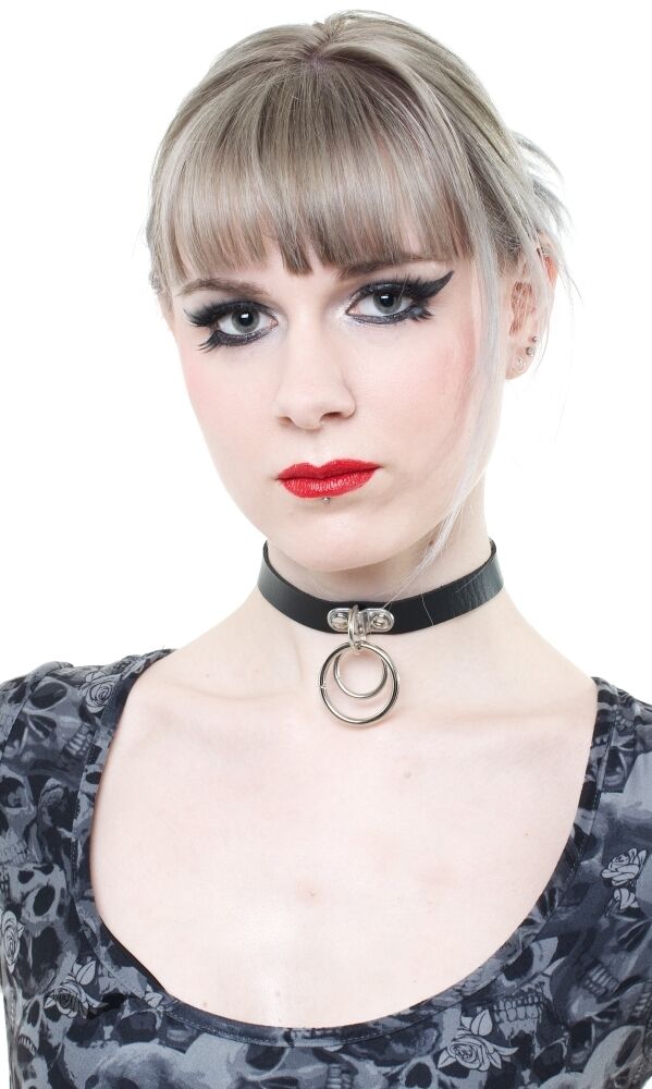 Queen of Darkness Halsband Double Rings