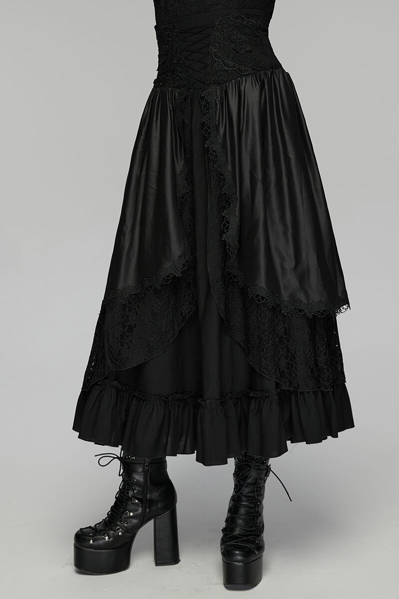 Punk Rave Rock Mourning Lace