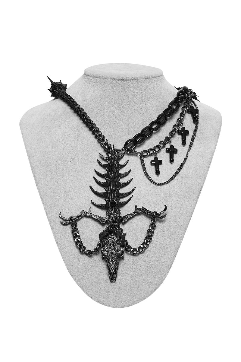 Punk Rave Halskette Dragon Bone