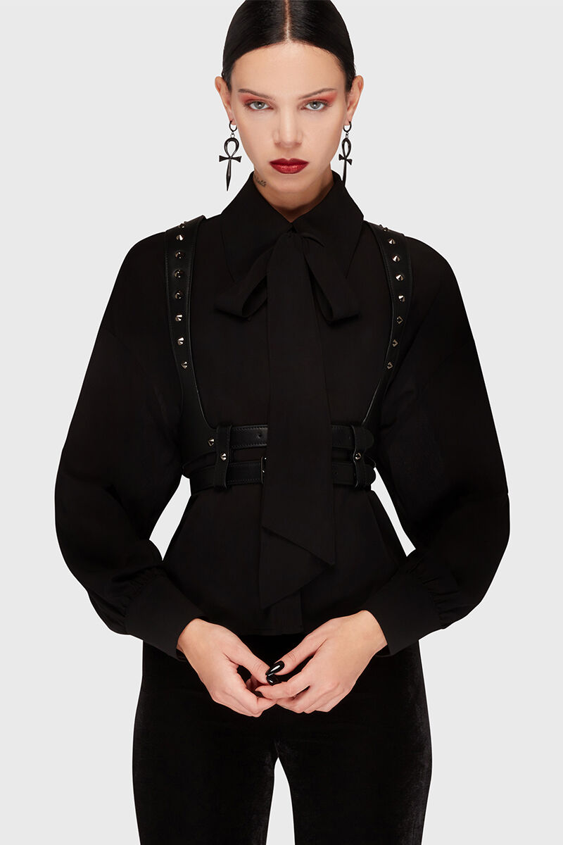 Killstar Bluse Ivory's Chorus