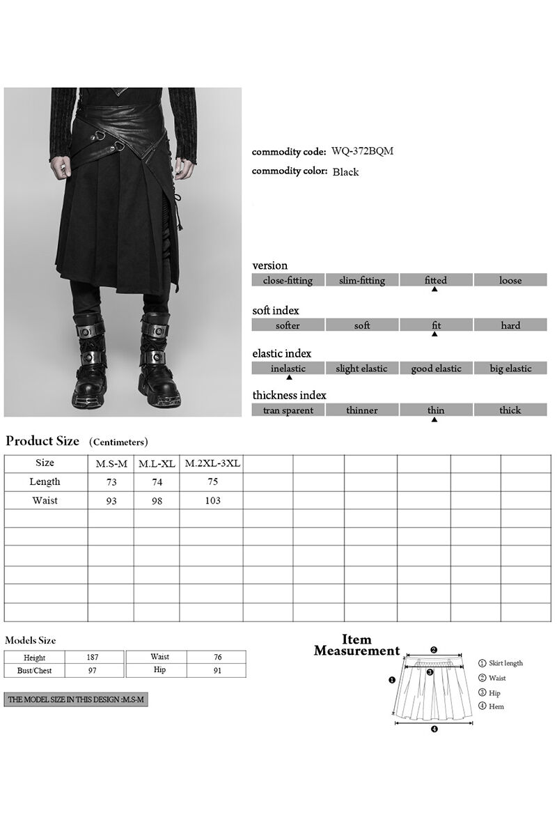 Punk Rave Kilt Ivar