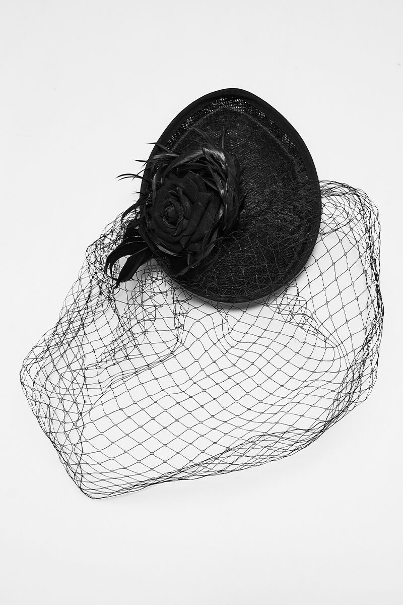 Punk Rave Fascinator Veiled Sorrow