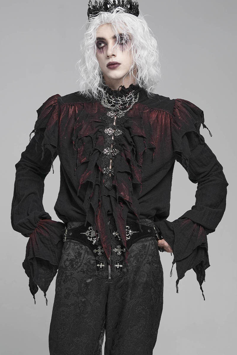 Devil Fashion Hemd Crimson Stain