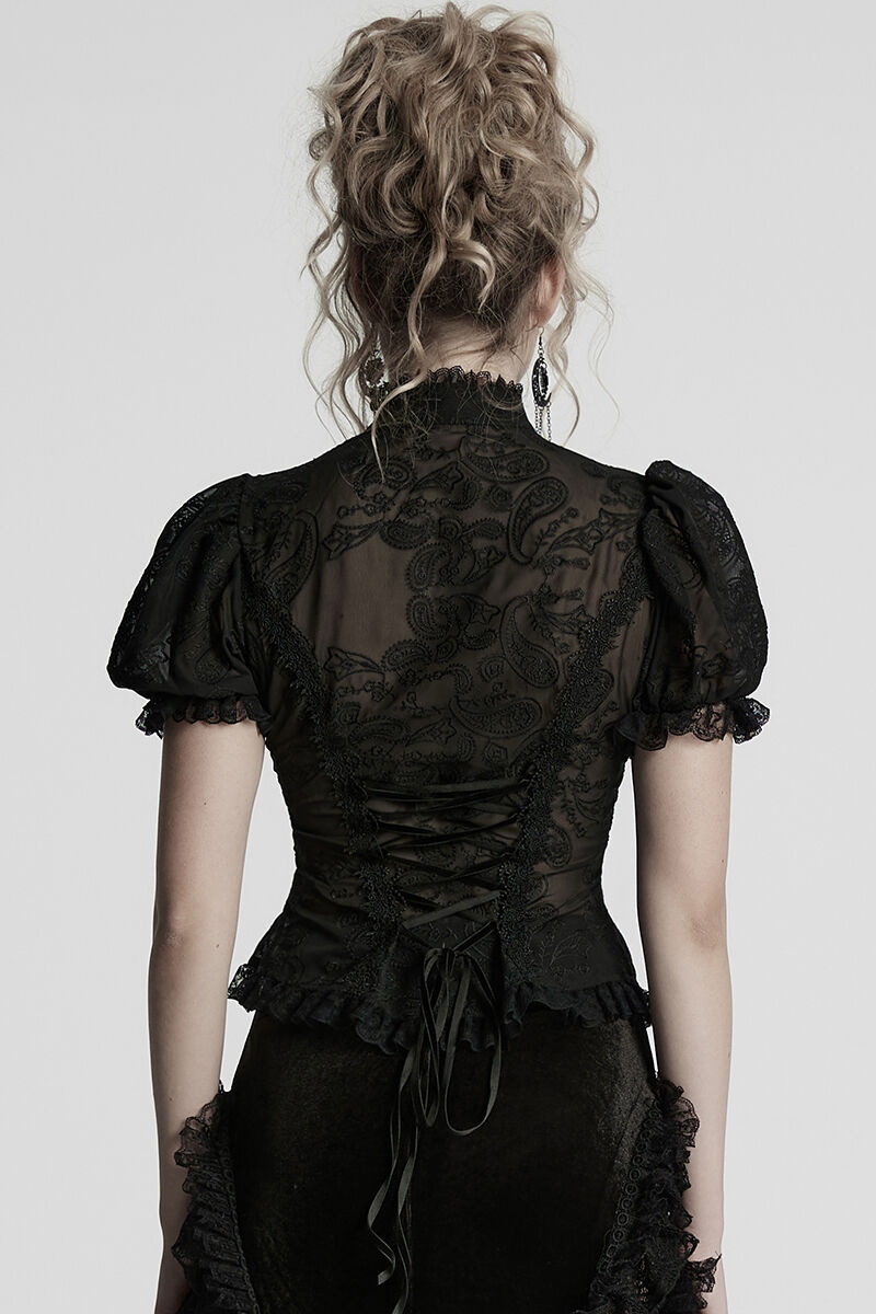 Punk Rave Bluse Moonlit Mourning