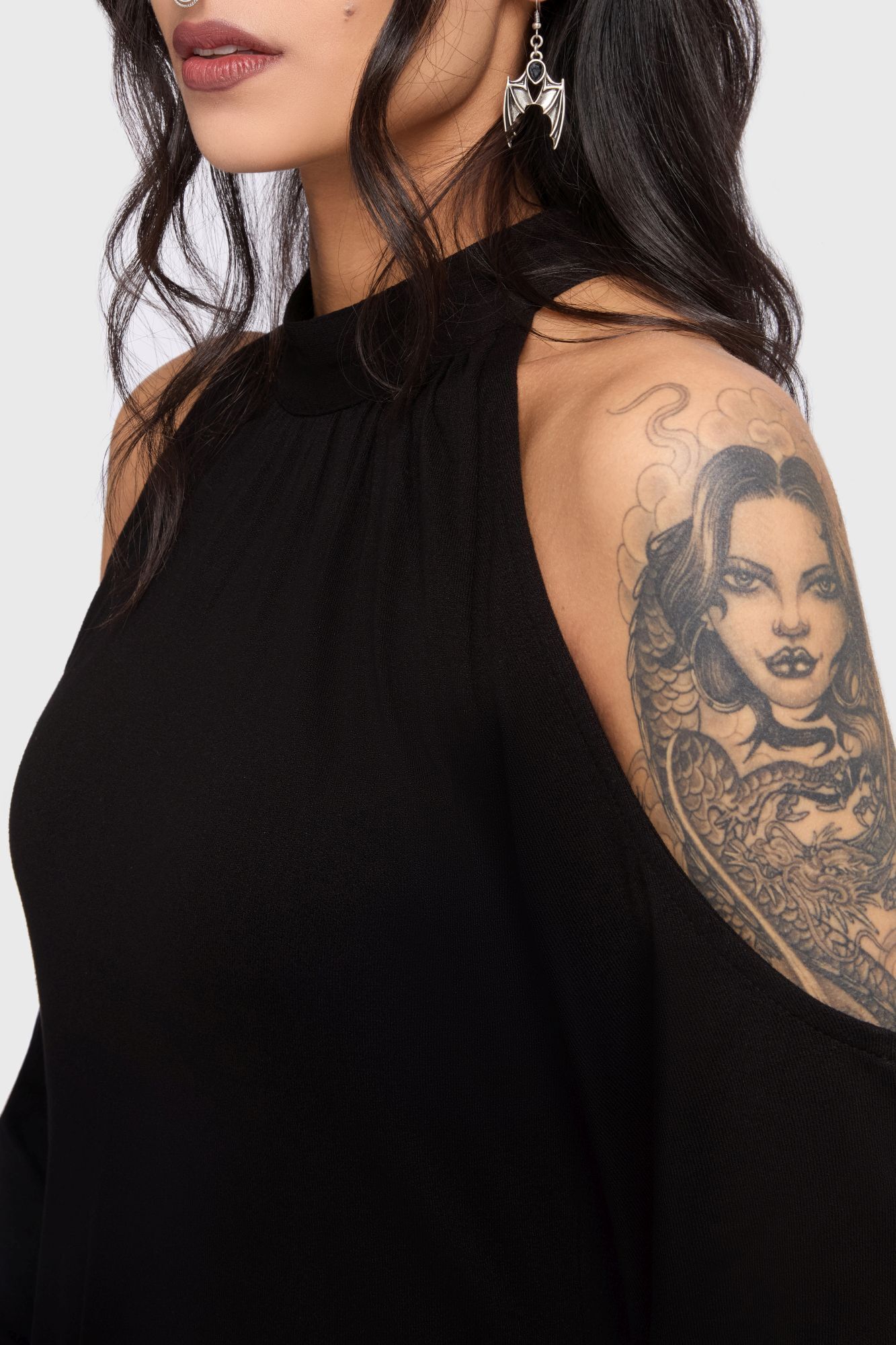 Killstar Kihilist Kleid Cold Obsidienne