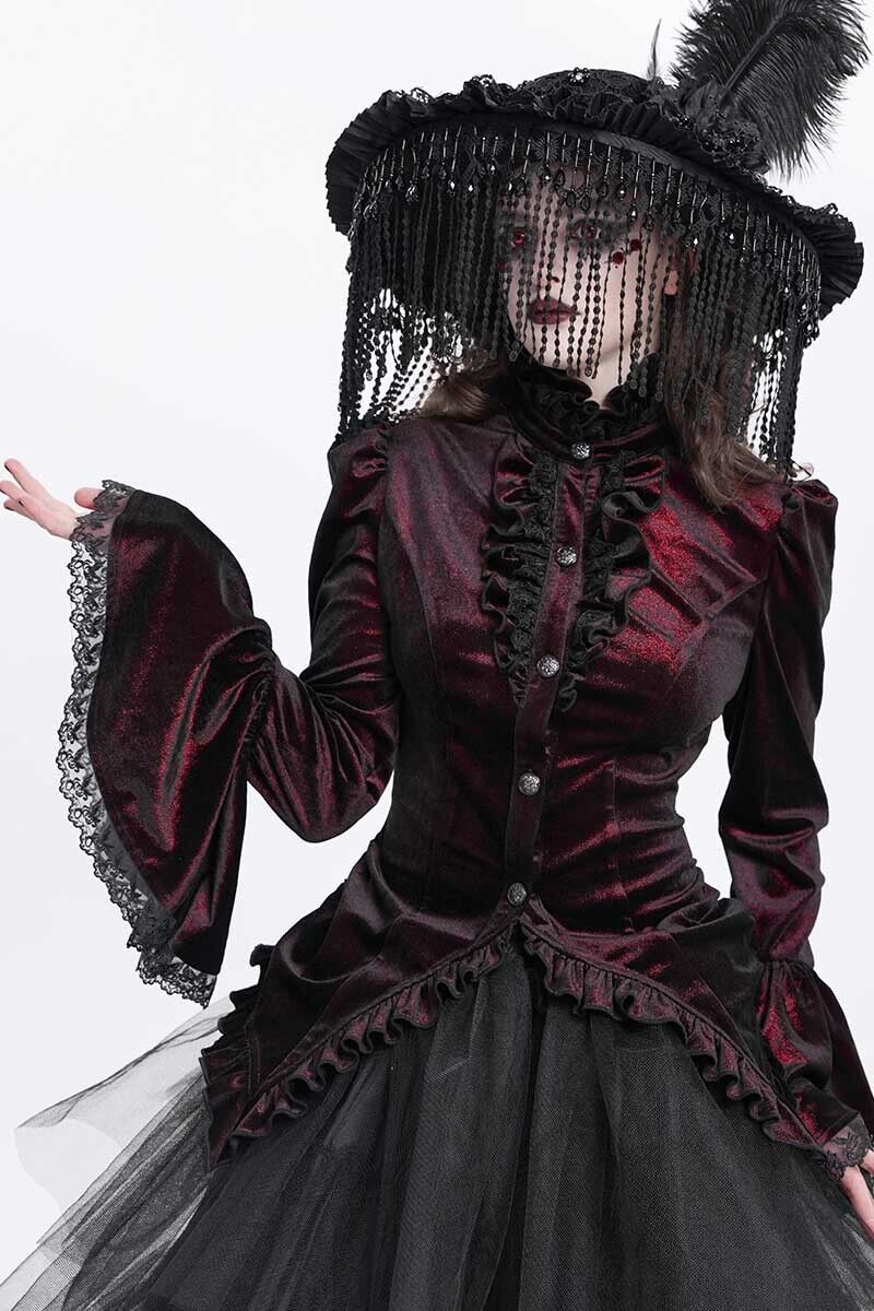 Devil Fashion Bluse Elina Red