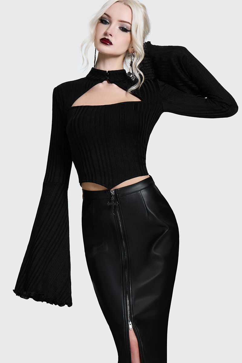 Killstar Kihilist Longsleeve Noir Cut Out