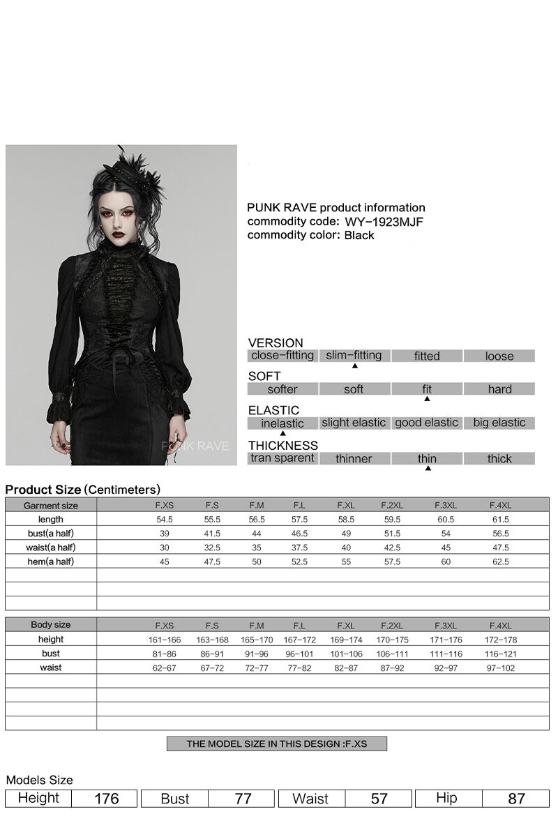 Punk Rave Weste Valeria