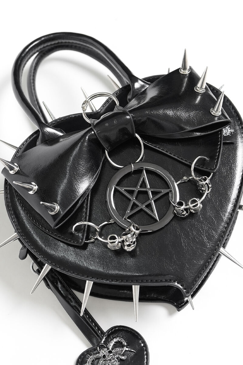Devil Fashion Tasche Spiked Heart
