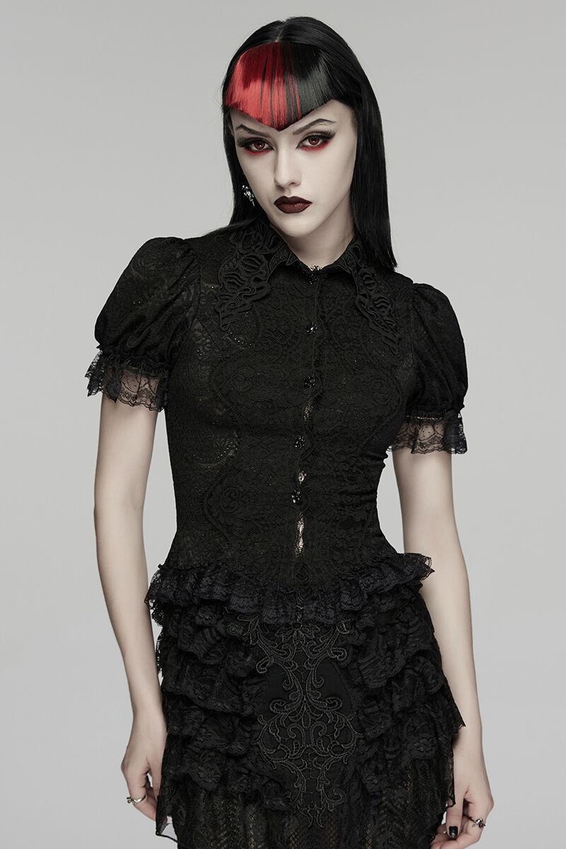 Punk Rave Bluse Lenora Lace