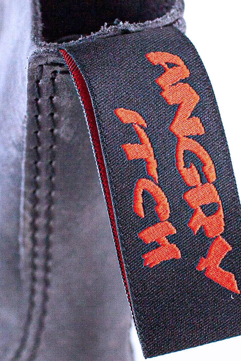 Angry Itch 8 Loch Stiefel Vintage Dunkel Braun