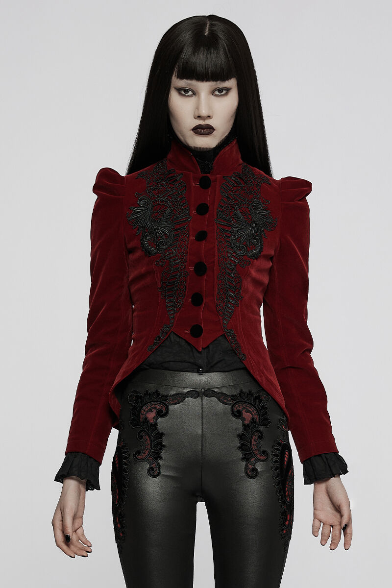 Punk Rave Jacke Absinthe Red
